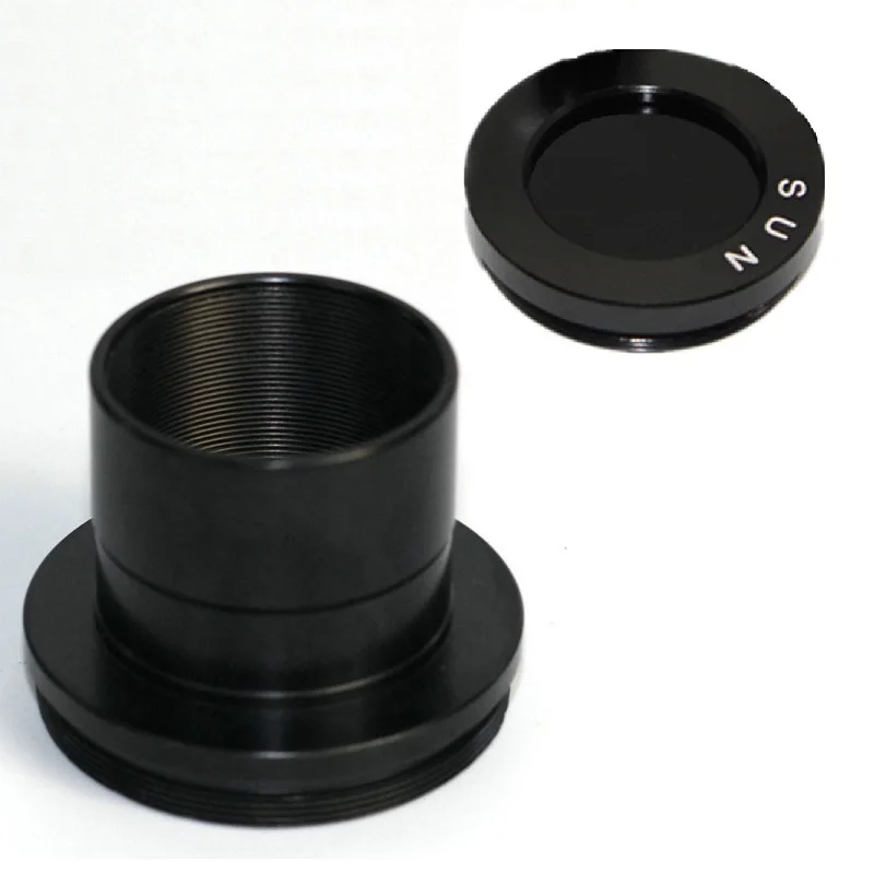 Datyson 5P0020 camera adapter M42*0.75-Male to M28*0.6-Female Threads with 1.25&quot sun filter for sunrise and sunset photograph |