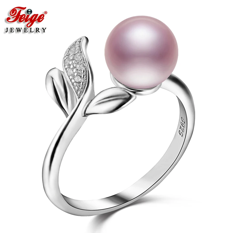 Женское кольцо на палец Feige фиолетовое из стерлингового серебра 925 пробы с