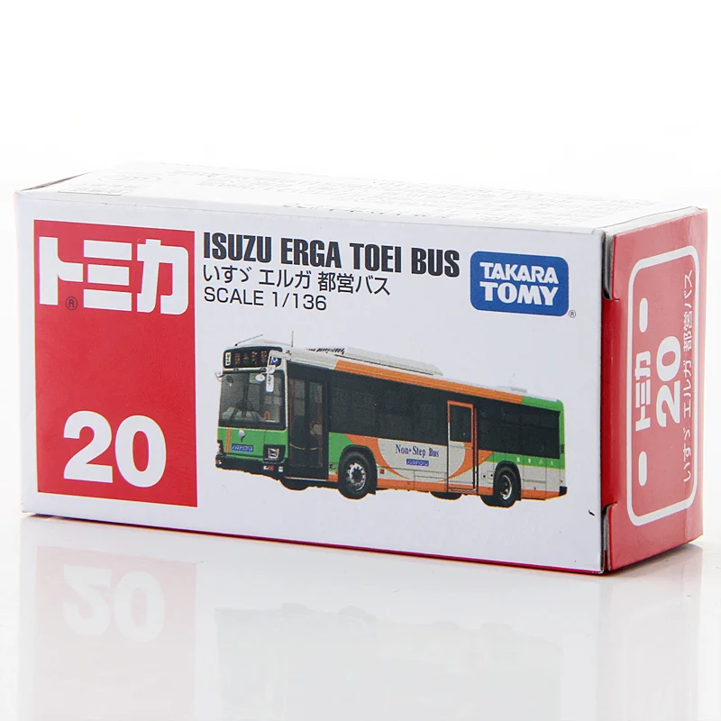 Takara Tomy Tomica 1/136 ISUZU ERGA TOEI металлическая литая модель автомобиля игрушечный