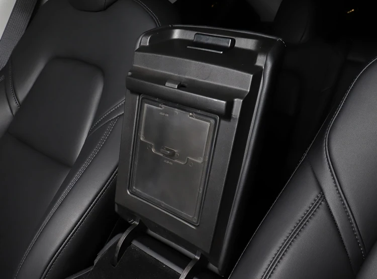LUCKEASY Скрытая прозрачная коробка для хранения для Tesla модель 3- подлокотник коробка крышка коробка для хранения