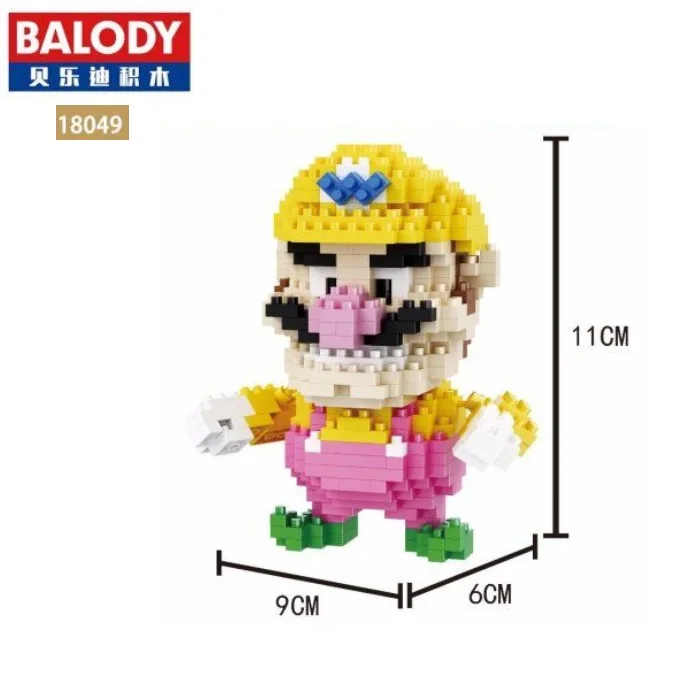 Мини кубики Balody милая маленькая модель Марио Строительные кирпичи игрушки