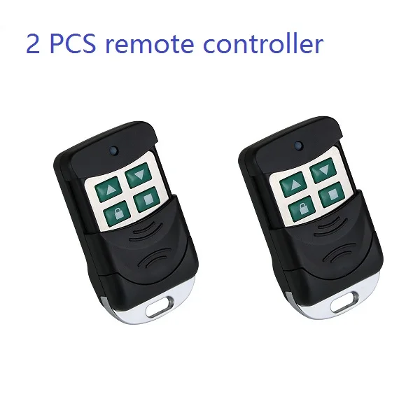 Add 2PCS extra remot Беспроводной пульт дистанционного управления для гаражной двери, пульт дистанционного управления, 433 МГц, радиочастотный передатчик с дистанционным приемником 2 шт - Цвет: Add 2PCS extra remot