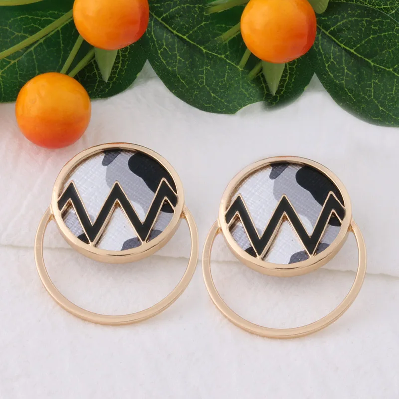 Новые серьги NeeFu WoFu из кожи с эффектом вспышки Винтажные капающие масляные