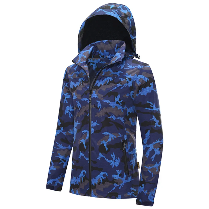 ZYNNEVA Men's Rain Jackets Waterproof Outdoor Climbing Coat Hiking Wear-resisting UV Protection Soft Shell Jacket Clothes GK2106 | Спорт и