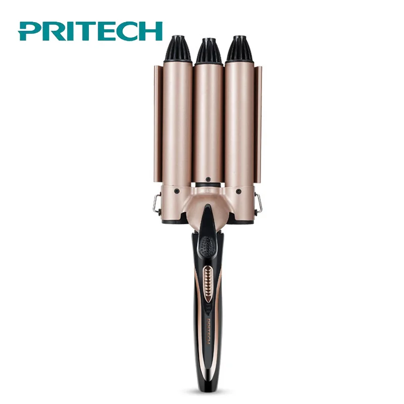 Профессиональные щипцы для завивки волос PRITECH 110 220 В керамические тройные