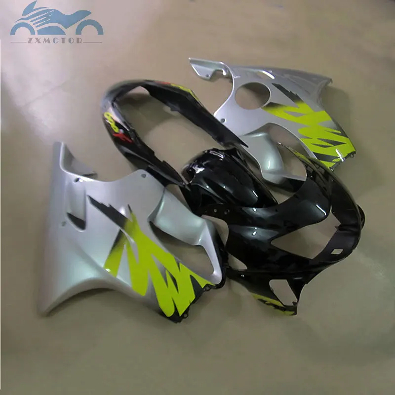 Высококачественные обтекатели для мотоциклов HONDA CBR 600 F4 1999 2000 серебряные