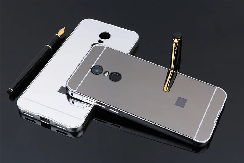 Чехол для Xiaomi Redmi 5 Redmi5 металлический корпус с зеркальной задней крышкой Жесткий