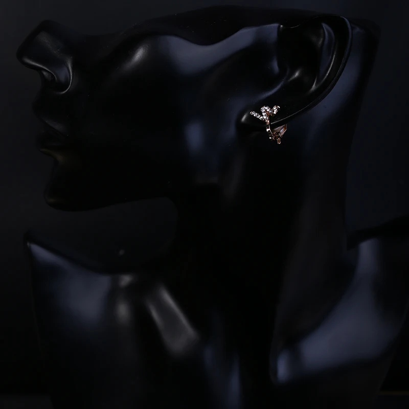 Асимметричные женские серьги клипсы с молнией SULEMON без проколотых ушей пирсинга