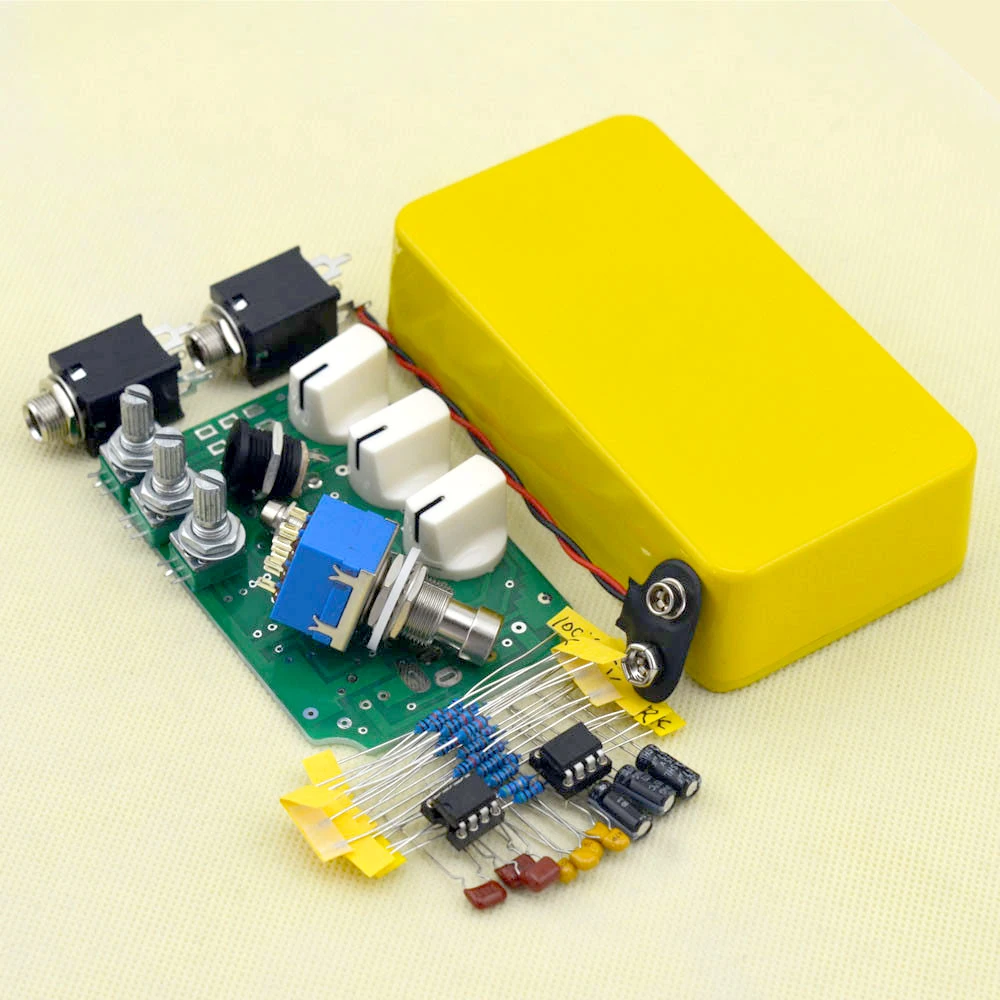 Комплект педалей Overdrive для самостоятельной сборки корпус 3PDT + 1590B и все части