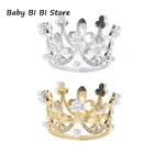 Новорожденные Девочки Мальчики Фотография Золотая Корона реквизит Маленькая детская фотография Корона Аксессуары для младенцев ребенок Фотография реквизит