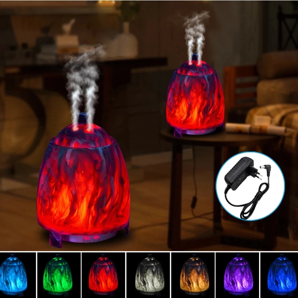 Aroma Diffuser Ultrasonic Burner Multi-function Colorful Ink Wind Aromatherapy Humidifier Air Freshener for Home Decor Bedroom