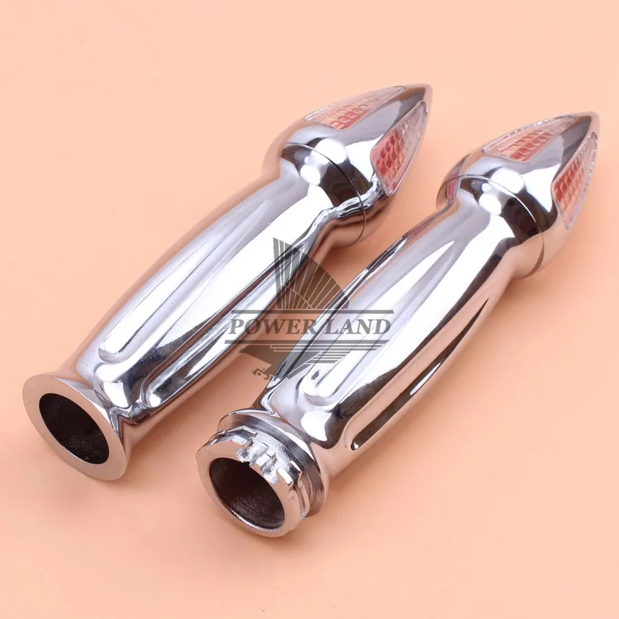 Универсальные мотоциклетные хромированные алюминиевые ручки 1 дюйм + указатели