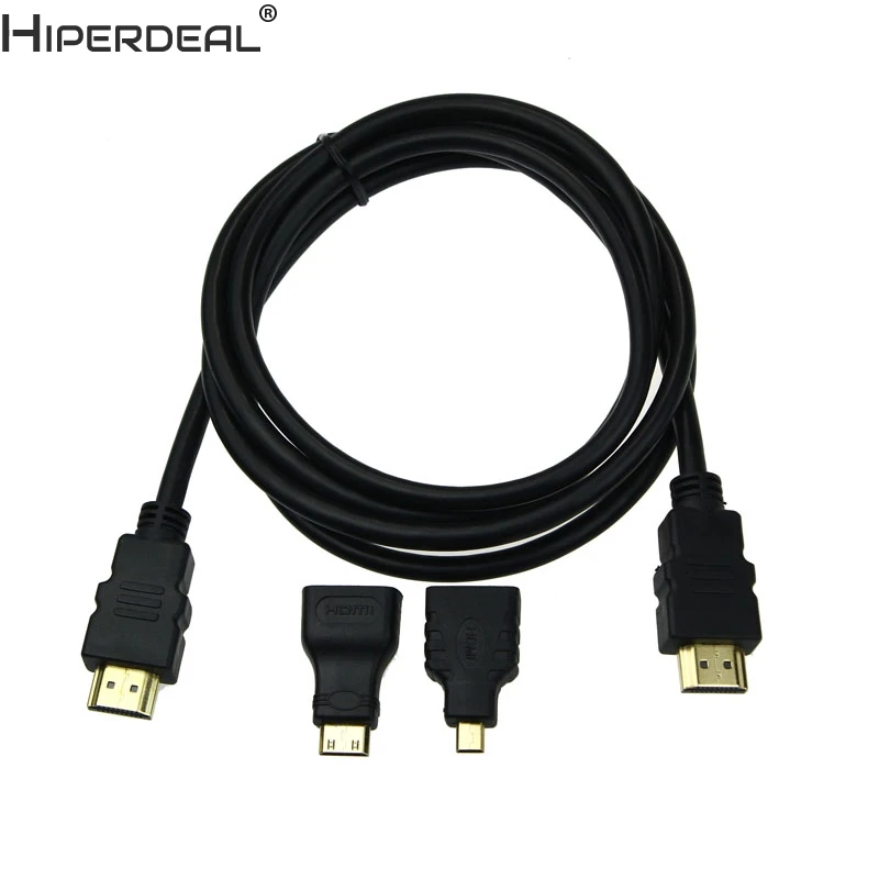 HIPERDEAL Многофункциональный HDMI совместимый с Mini Micro 1080P Кабель адаптер конвертер