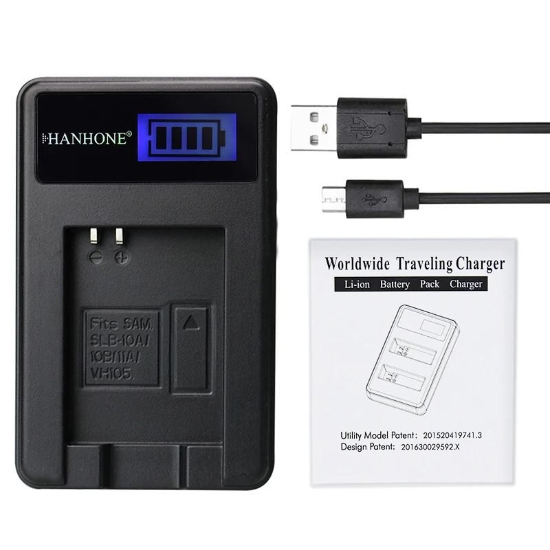 5 шт. SLB-10A зарядное устройство ЖК-дисплей USB для SAM 10B 11A VH105 HZ25W HZ35W HZ50W HZ30W батарея