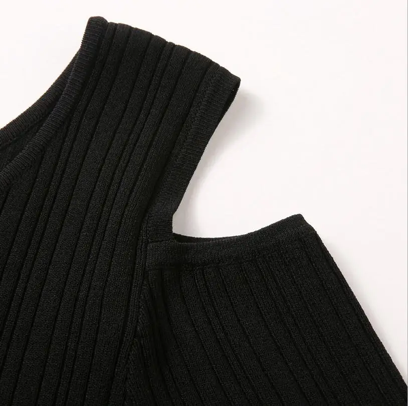 2020 spring and summer women's new fashion brand strapless sleeves knit dress was thin Slim waist short wj573 | Женская одежда