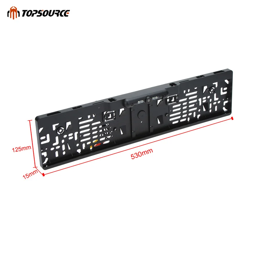 TOPSOURCE With ir lights HD CCD EU Car License Plate Frame camera rear reserve plastic shell material waterproof function | Автомобили и
