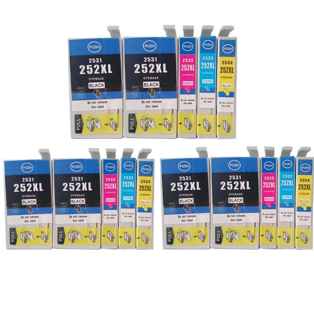 

15 шт., картриджи для принтера Epson T252 T252XL