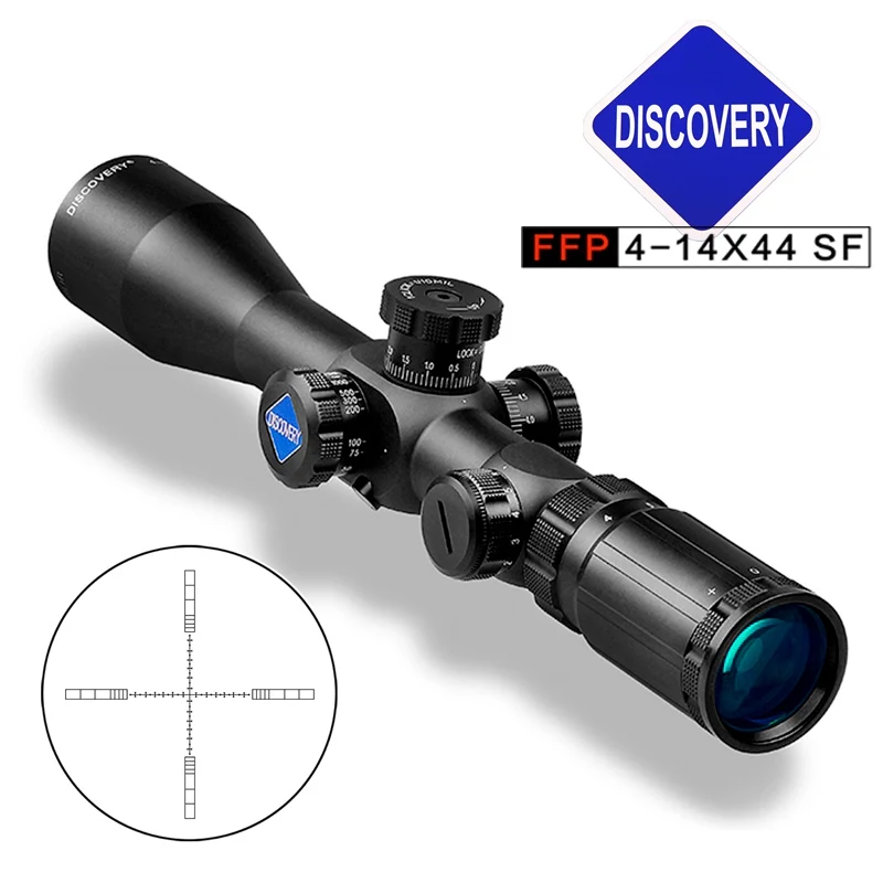 Горячий оптический прицел открытие FFP 4-14X44SF охота для Chasse цель Оптика пистолет Caza