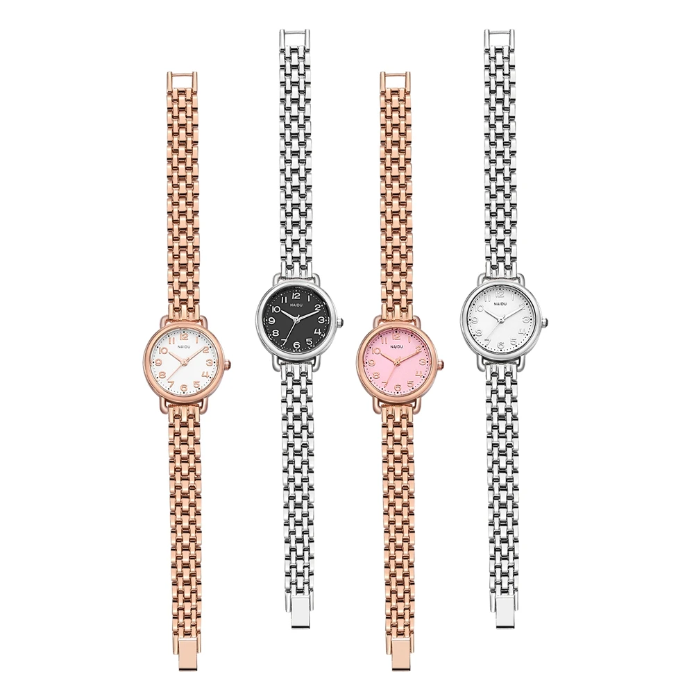 Часы-браслет для женщин Элитный бренд известный нержавеющая сталь Группа