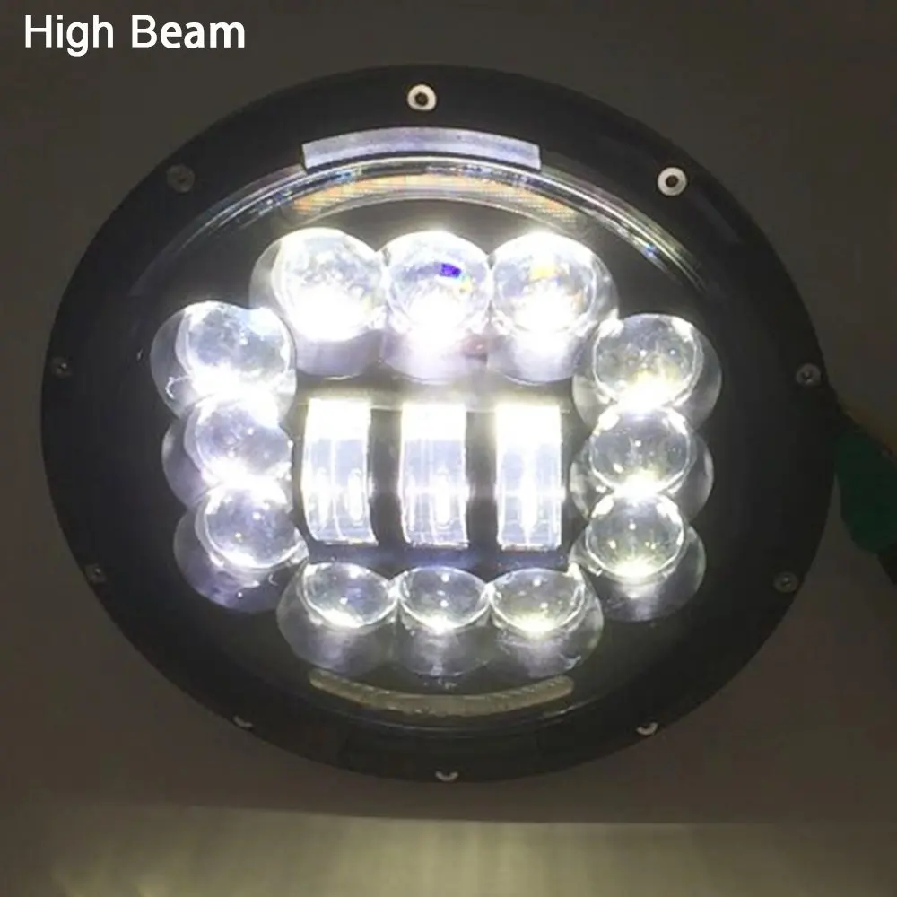 2017 новая Автомобильная фара 90 Вт 7 дюймов Круглая H4 белая DRL Янтарная сигнальная