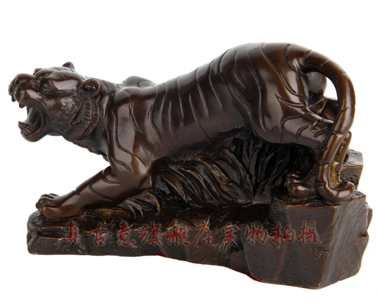 Действительно древний бронзовый тигр горы с ростом Риммон Ван прав компании
