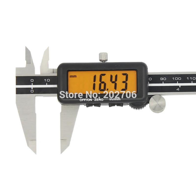 150 мм 6 дюймов UFM бренд полный экран желтый/белый ЖК электронный цифровой