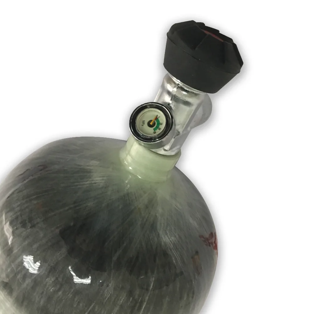 AC31231 Carbon Fiber Cylinder Portable Scuba Diving Cylinder 12L 300bar 4500psi Paintball TankWith Valve Drop Acecare