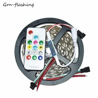 dc12v ws2811 rgb led strip 5m 300leds ip30 2811 addressable programmable dream colorful flexible strip lights with control