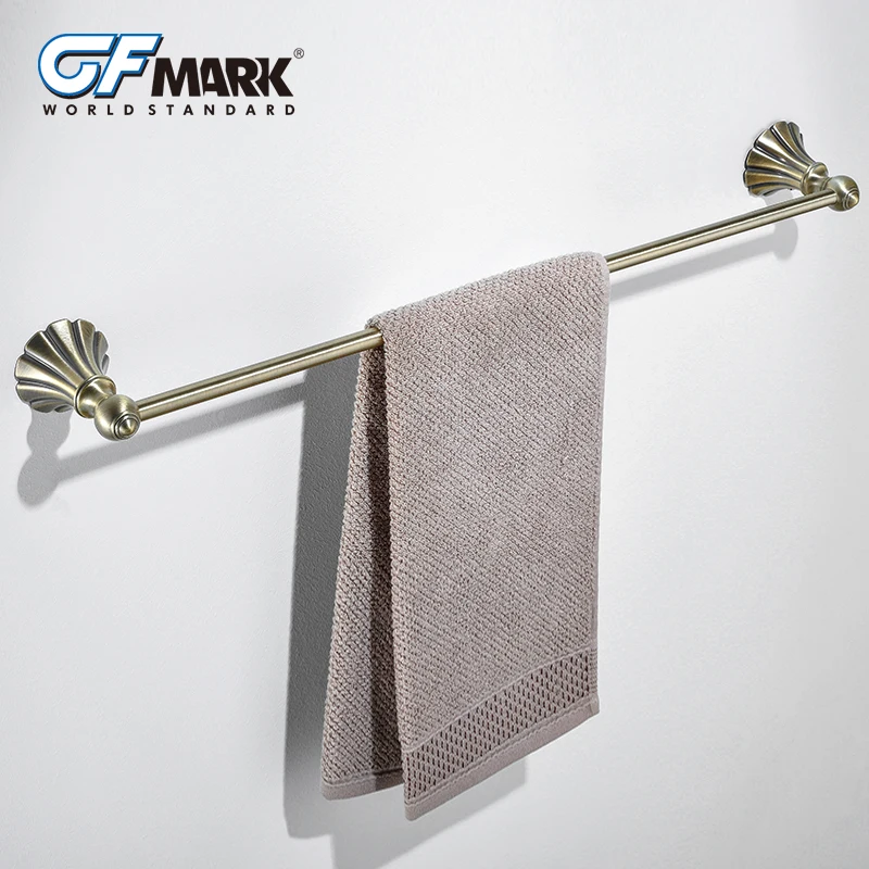 Античная вешалка для полотенец GFmark медная основа матовая ванной комнаты Toallero