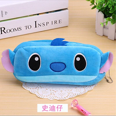 Кавайный чехол для карандаша мультяшный totoro stitch Cat плюшевый большой пенал для детей школьные канцелярские принадлежности игрушки