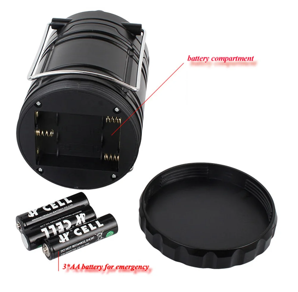 Многофункциональный складной светильник для кемпинга с 6 светодиодами на