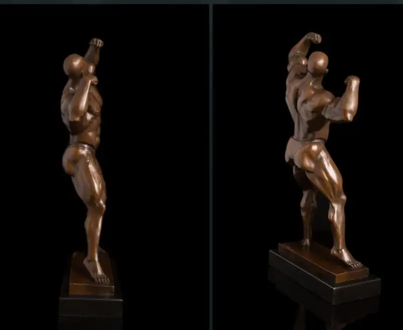 Медные ремесла скульптура домашний декор для фитнеса Бодибилдинг | Дом и сад