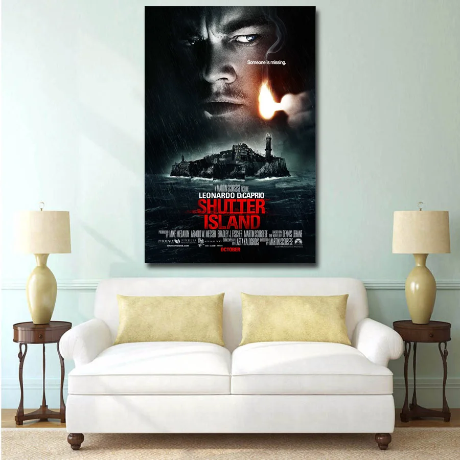 Картины на затвор из фильма Остров затвора (2010) Постер Леонардо ДиКаприо