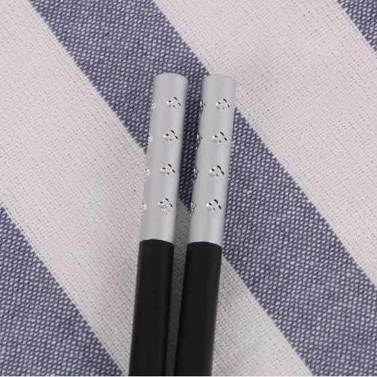 8 Продуктов металлические палочки для еды стерилизовать цветы из нержавеющей стали и алмазные палочки для еды 24,2 см - Цвет: 8