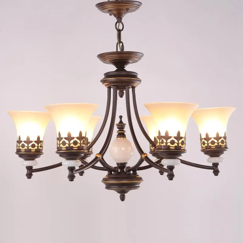 Американский Винтаж люстры для гостиной украшения дома Освещение E27