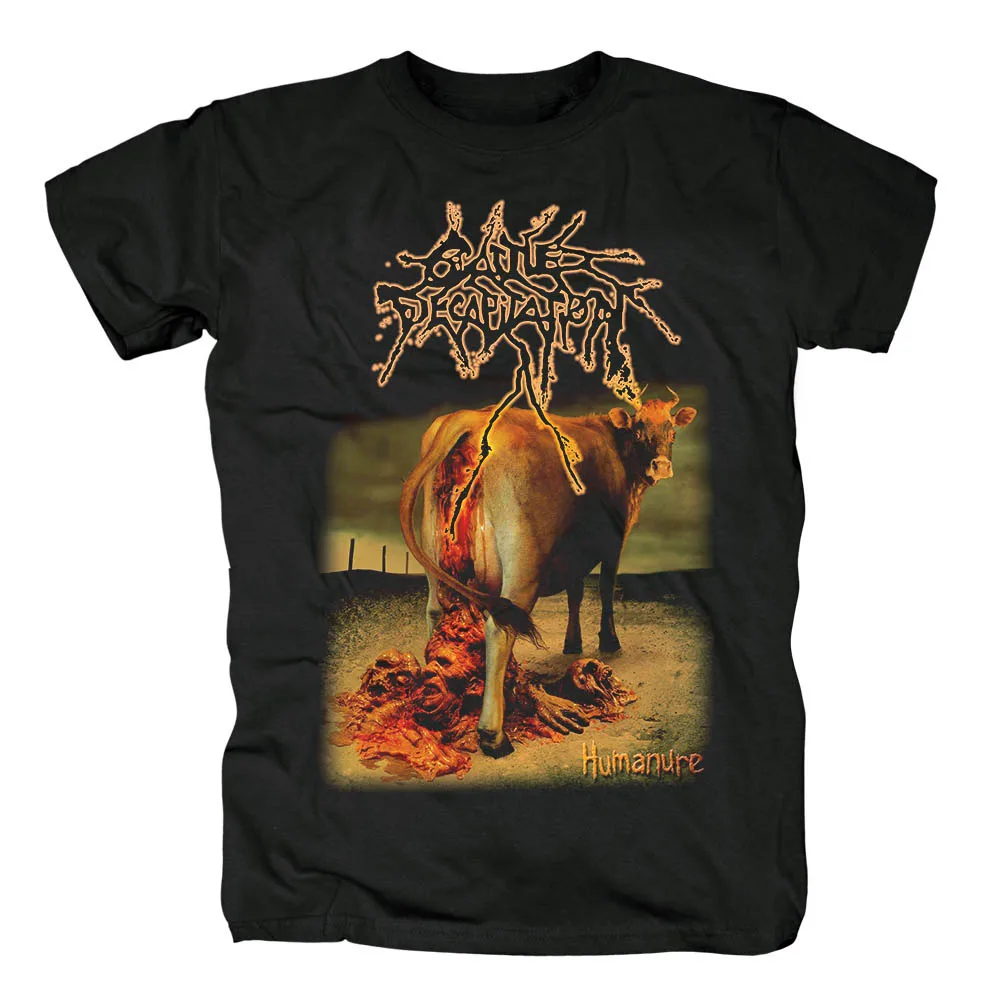 Bloodhoof крупного рогатого скота обеззараживание-Humanure Обложка Мужская blackgrindcore смерти Металл хлопок Футболка Азиатский размер - Цвет: style1