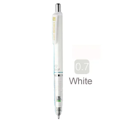 P-MA85 White 07mm 1 шт. Zebra Ma85 DelGuard механический карандаш 0,5 мм 0,3 мм 0,7 мм небьющиеся разноцветные карандаши с ластиком для школьников поставщик - Цвет: P-MA85 White 07mm