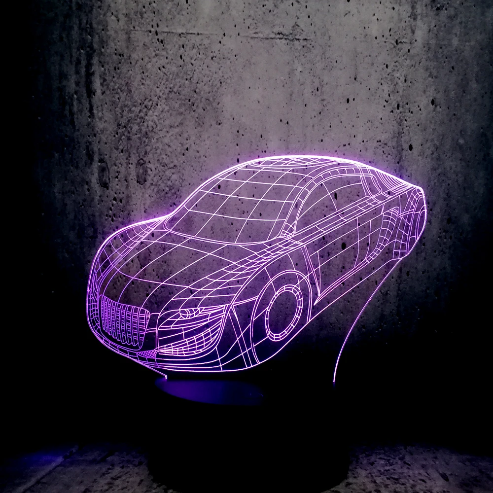 Горячая Распродажа супер Roadster GTR модель спортивного автомобиля 3D светодиодный