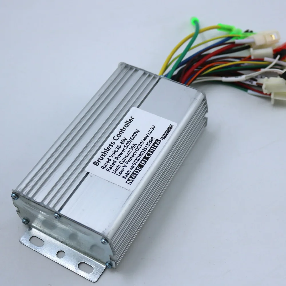 Greentime 36 V/48 V 500 W/600 W 30Amax мотор BLDC контроллер электровелосипед трёхколёсный велосипед двойной режим датчика/Бессенсорный контроллер