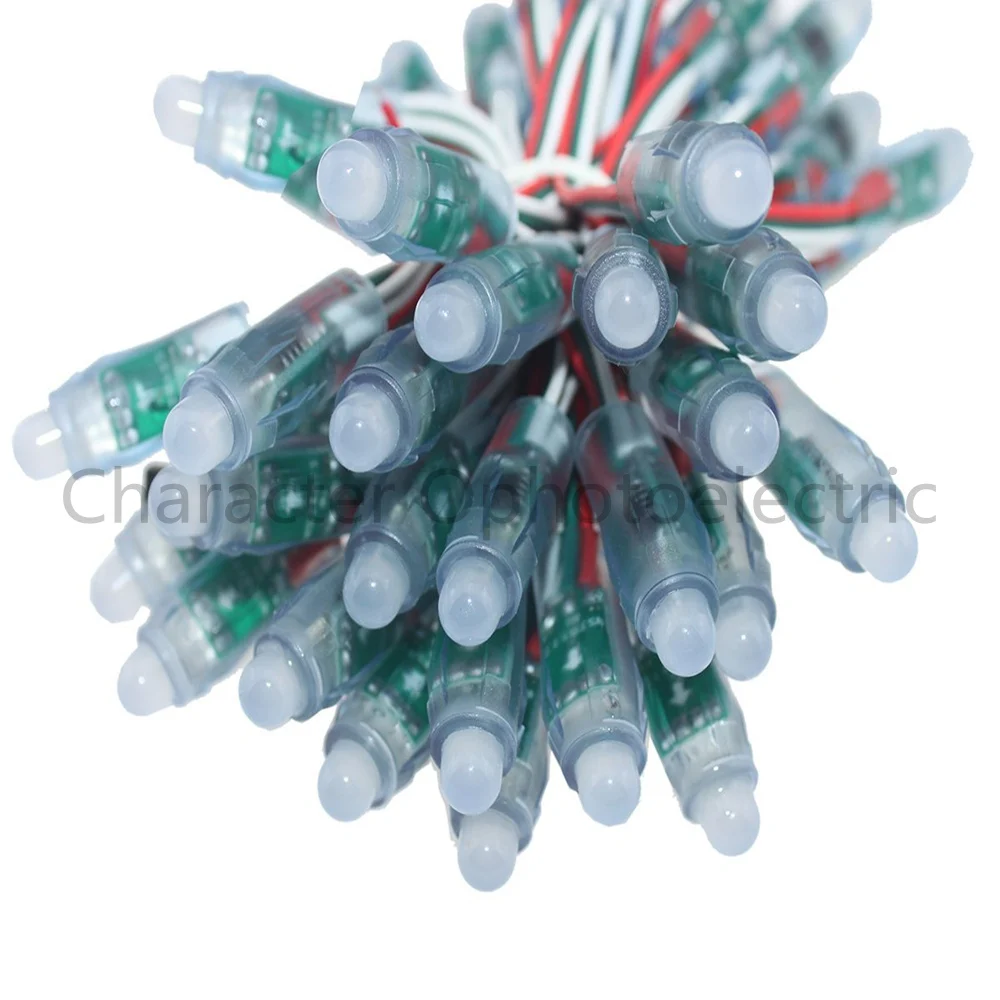 200 шт./лот 12 мм WS2811 2811 IC RGB светодиодный модуль водонепроницаемый DC 5 в цифровой