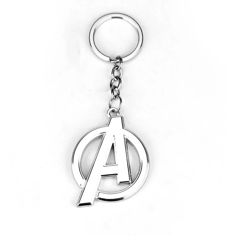 F Marvel Железный человек Тони Старк Брелок фигурка игрушки Мстители Возраст Альтрона логотип брелок в винтажном стиле, бронзовый, металлический брелок Pendan - Цвет: F