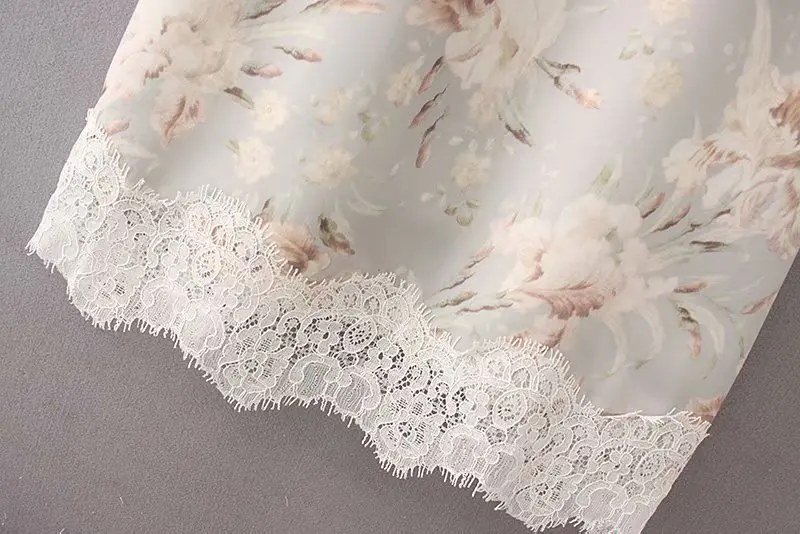 Для женщин high street eyeslash кружево лоскутное печати Слинг платье дамы chic кружево до Длинные vestidos повседневное Платья для вечеринок DS2275