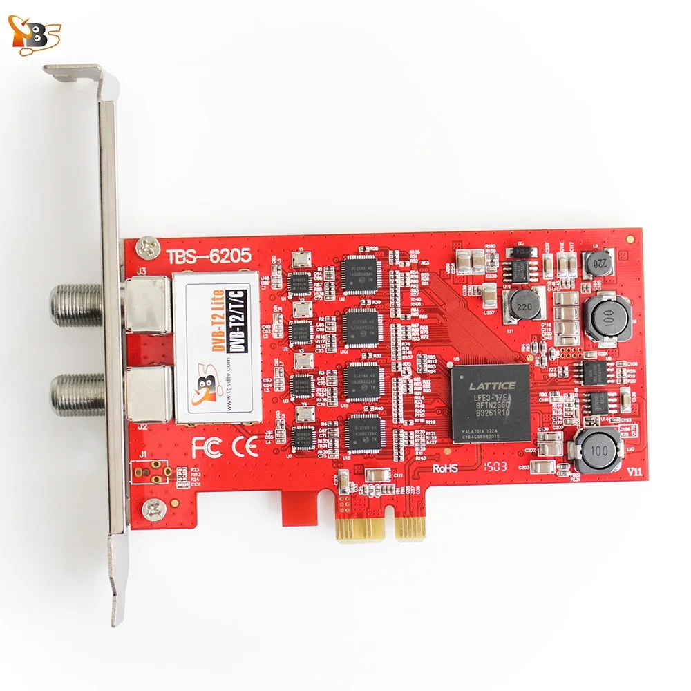 TBS2951 Профессиональный потоковый сервер IPTV с 2 x DVB T2/T/C Quad тюнер PCI e карта TBS6205|streaming