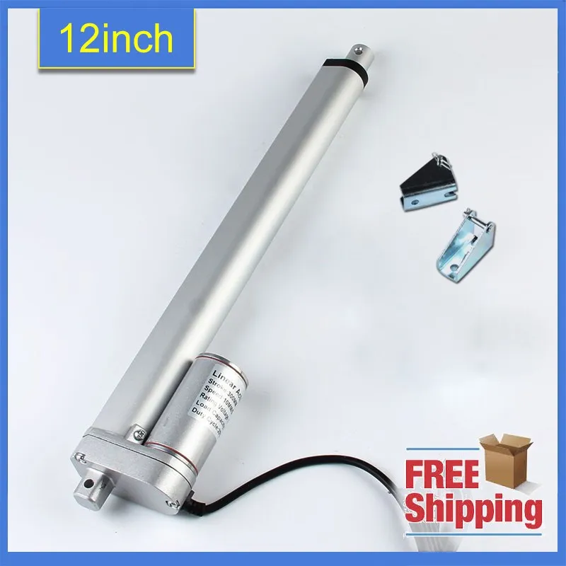 Ход поршня 300 мм = 12 дюймов 12V/24v DC 100/350/750/900/1000/1500n мини электрический линейный