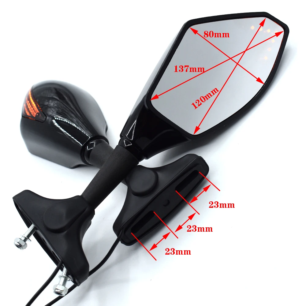 Светодиодный индикатор поворота для мотоцикла зеркальный светильник заднего
