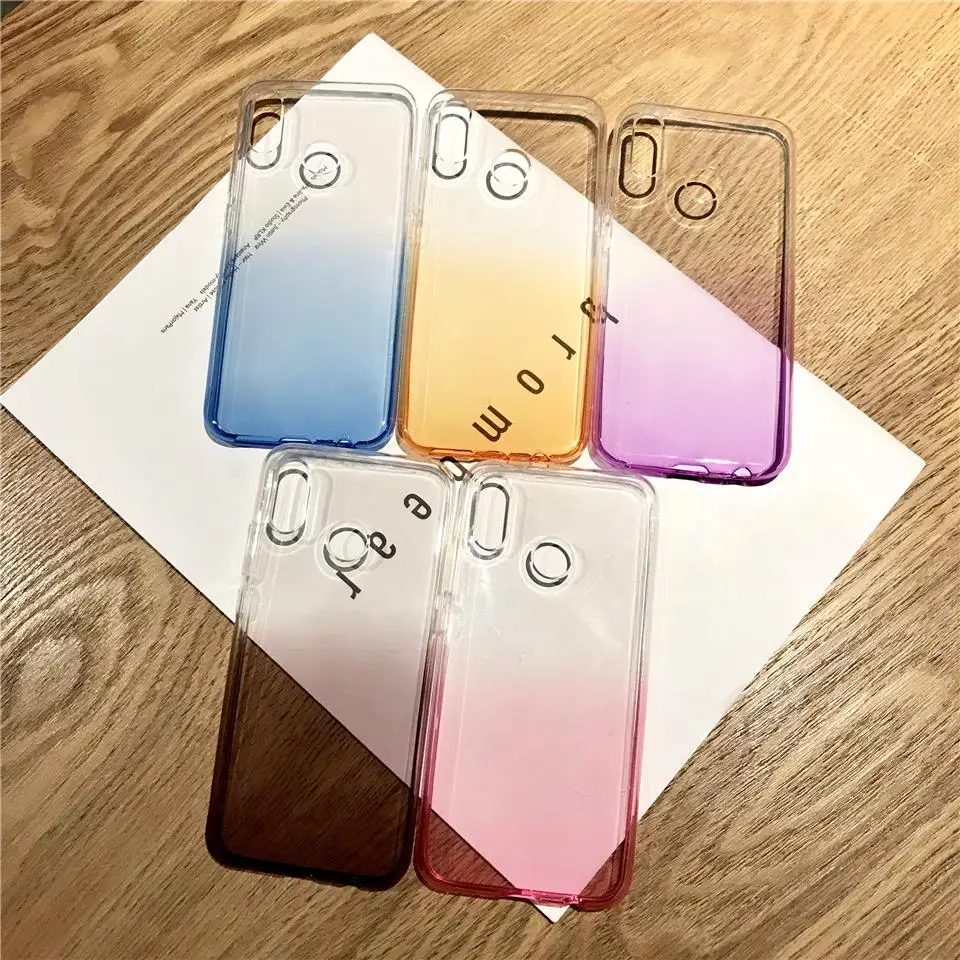 Цветной Радужный ТПУ чехол для телефона Huawei P20 Lite P10 Mate 20 Pro 10 9 Nova 3 4 Honor 8X 7X 6X 7A 6A 5A 7C 8