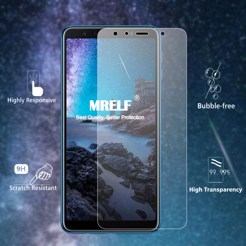 MRELF закаленное стекло для Samsung Galaxy A7 2018 Защита экрана телефона Защитное