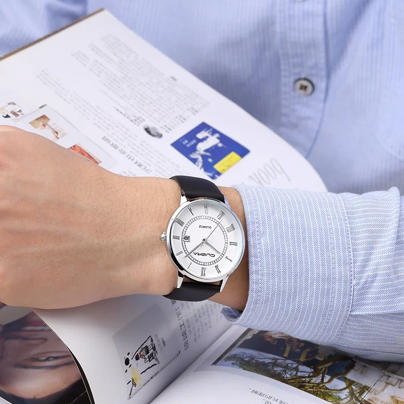 Мужские деловые часы Relojes Hombre 2019 офисные роскошные дизайнерские из розового