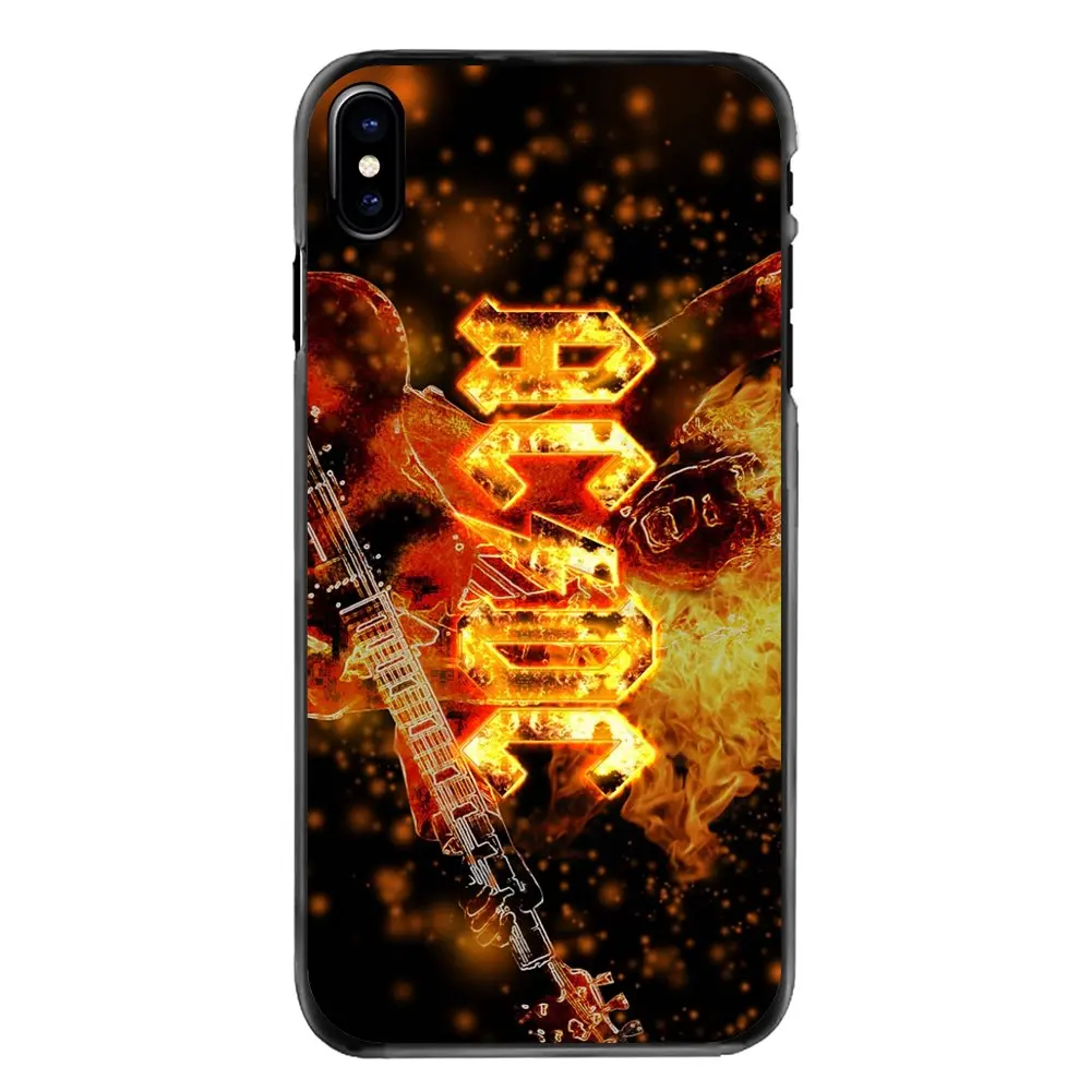Для iPhone 4 4S 5 5S 5C SE 6 S 7 8 Plus X XR XS Max iPod Touch музыкальный ремешок ACDC AC DC Malcolm Angus аксессуары