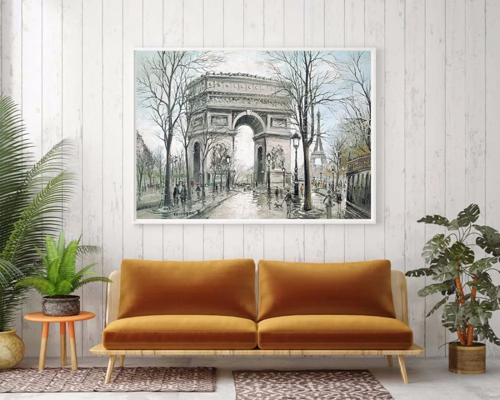 Абстрактный Парижской Триумфальной арки настенная живопись холст европейский